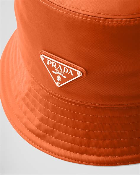 prada orange bucket hat|prada bucket hat saks.